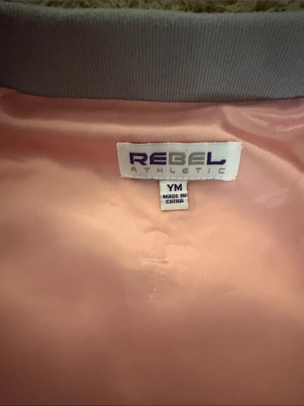 Rebel Athletics Pink & Gray Girls' Camo Jacket